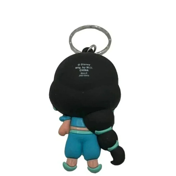Disney Princess Jasmine Cuties Keychain Bag Charm Key fob EUC - Picture 3 of 4
